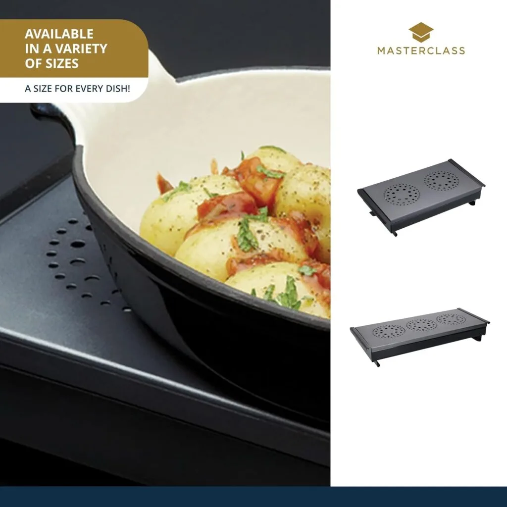 masterclass Professional Plate Warmer with Tealights